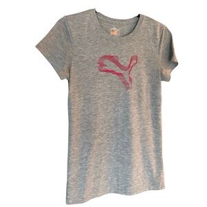 Puma Women’s Size M Gray Short Sleeve Tee